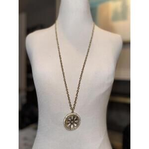 Statement Necklace with Rhinestone Accents